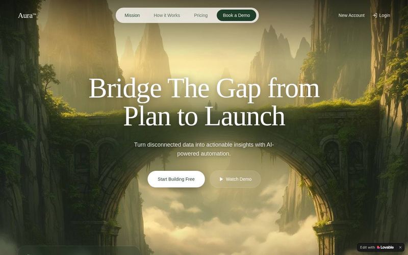 Aura Saas template preview